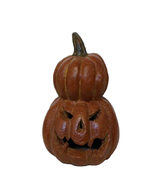 Pottery Patch Double Pumpkin Mini Tealight Lantern