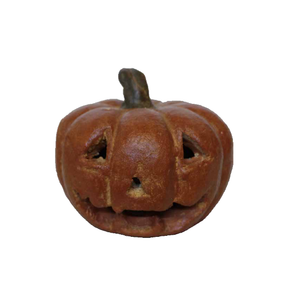 Pottery Patch Short Mini Pumpkin Tealight Lantern