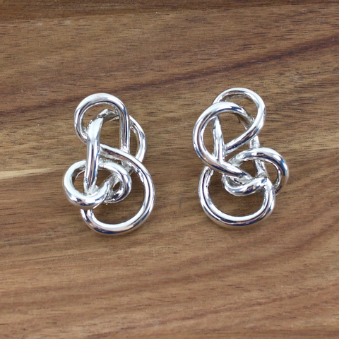 Interweave Knot Post Earrings