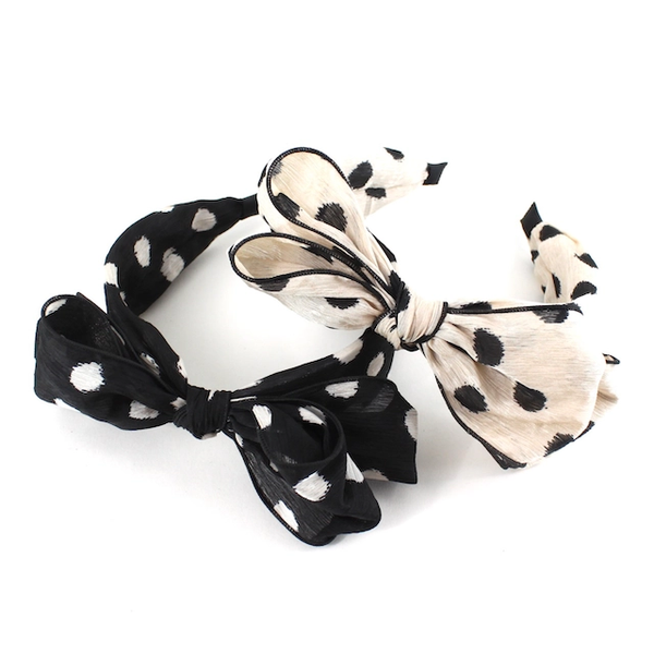 The Polka Dots Bow Headband 