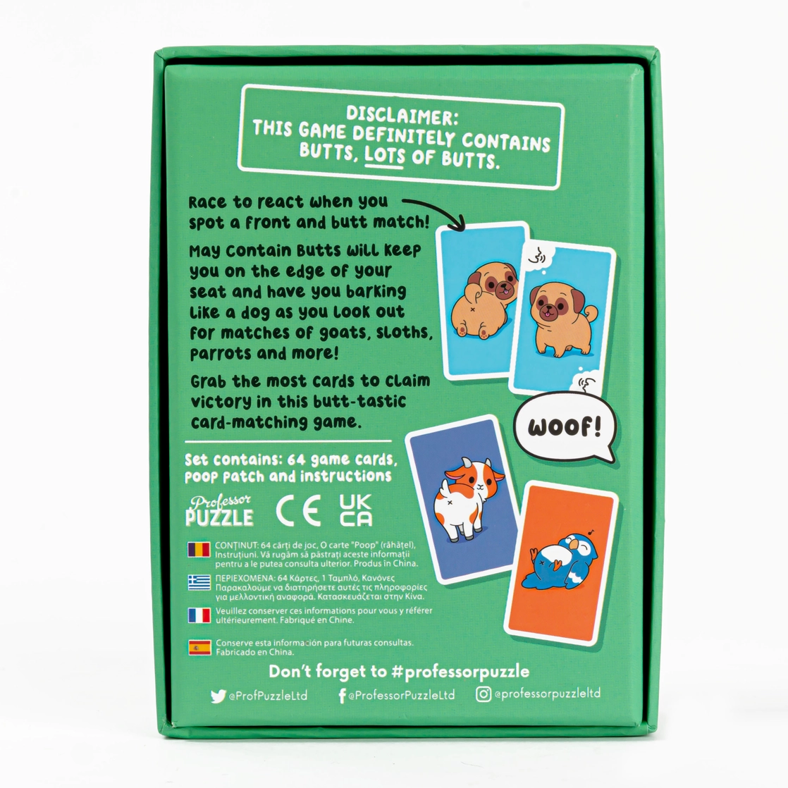 May Contain Butts Card Game