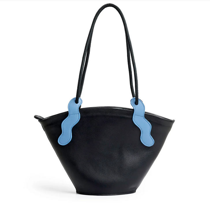 Project Dyad's Emele Bag Black and Sky Blue