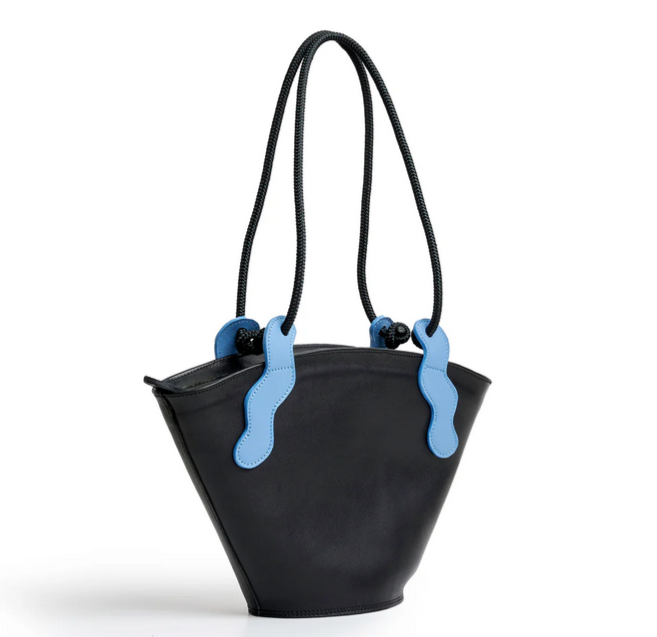Project Dyad's Emele Bag Black and Sky Blue