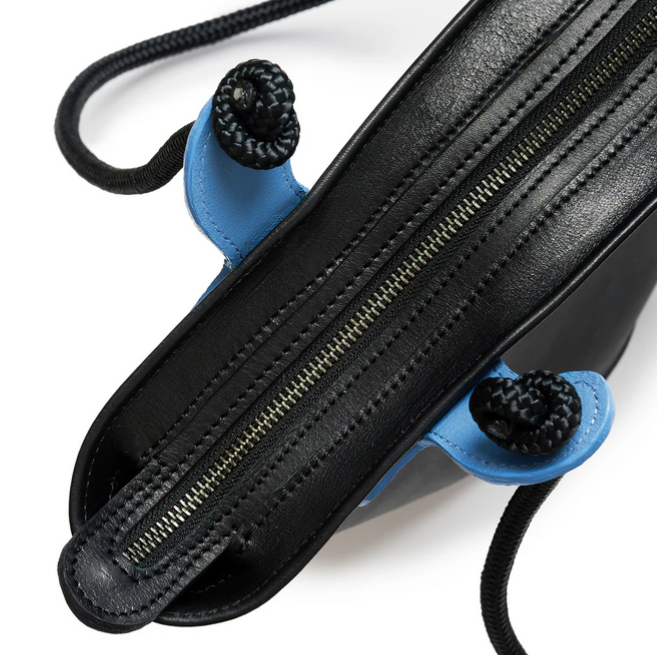 Project Dyad's Emele Bag Black and Sky Blue