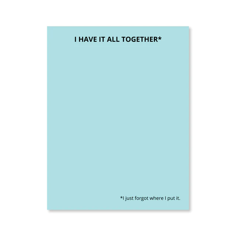 All Together Notepad / Blue