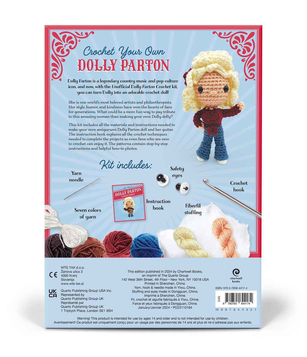 Unoffical Dolly Parton Book & Crochet Kit
