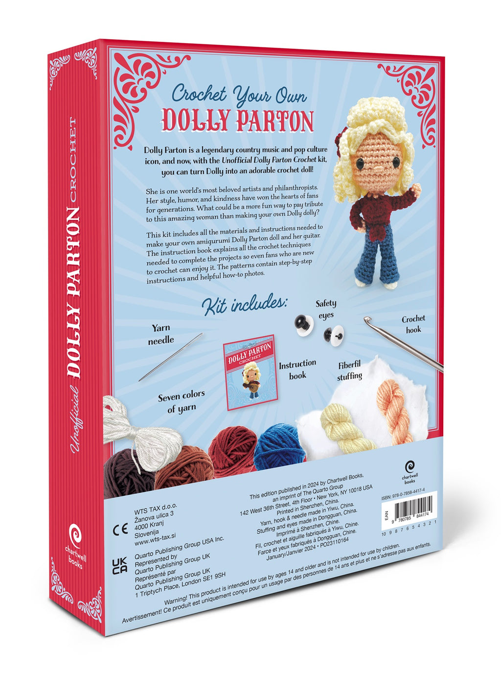Unoffical Dolly Parton Book & Crochet Kit