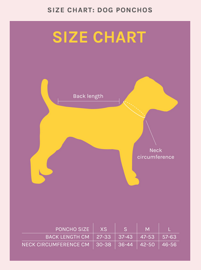 Rainkiss Dog Poncho / Click for Styles