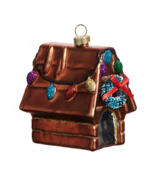 Festive Doghouse Ornament