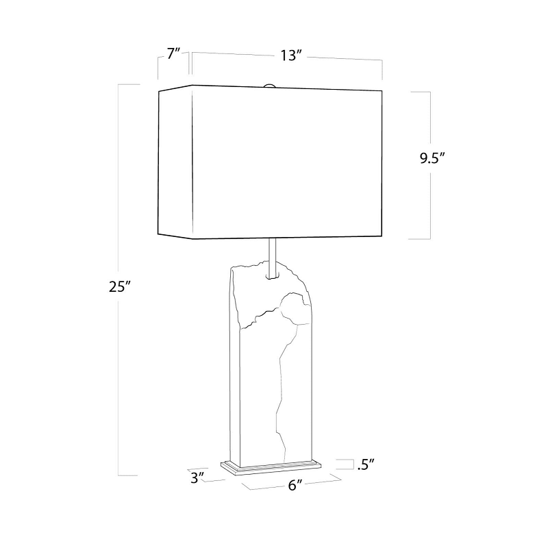 Regina Andrew Detroit Selina Alabaster Table Lamp