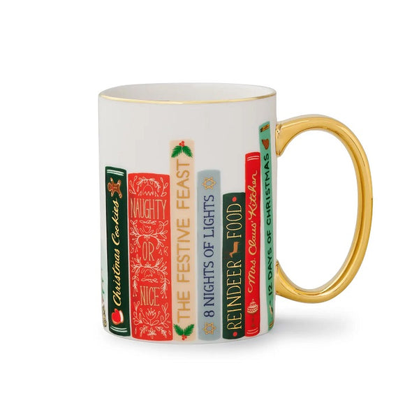 Rifle Paper Co.'s Festive Book Club Mug