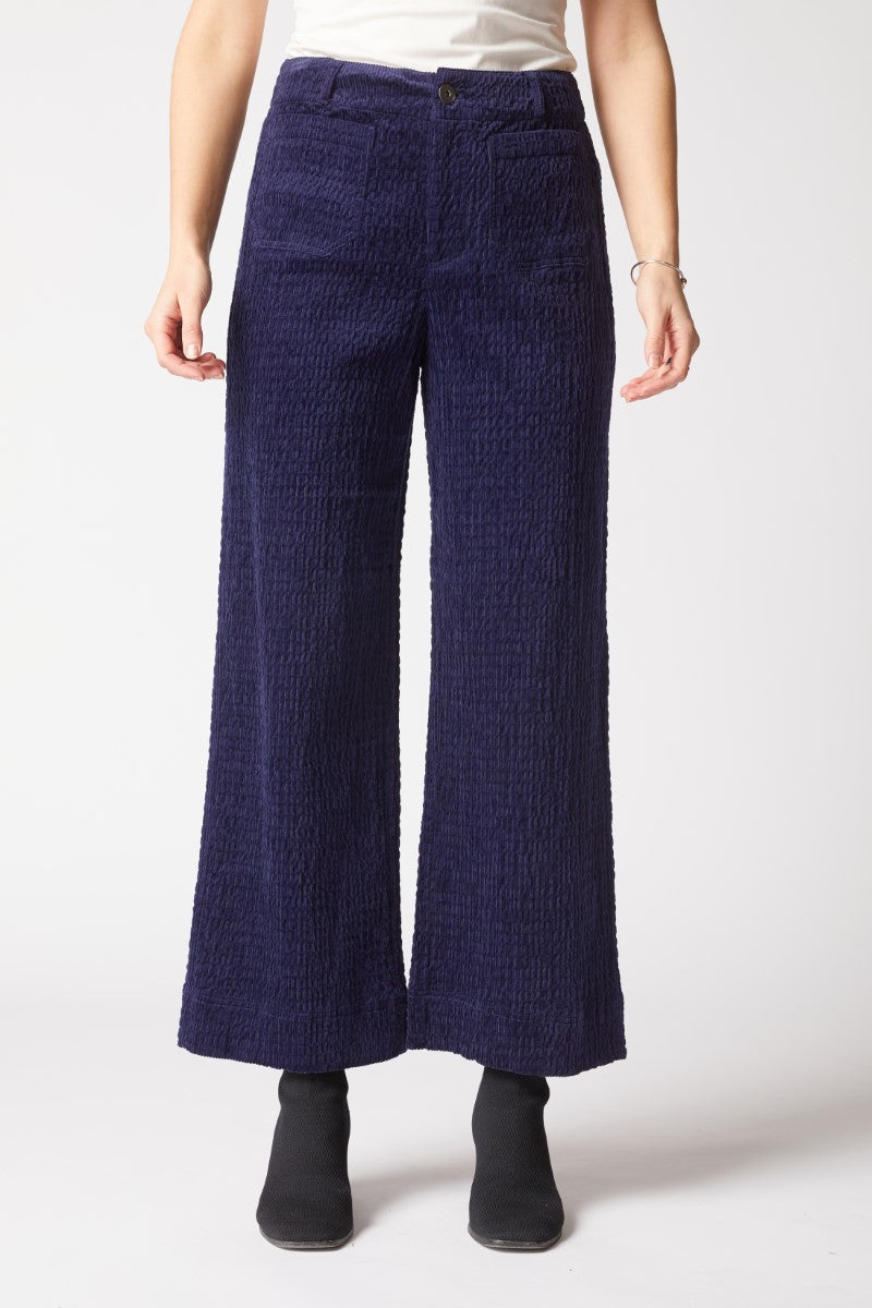 Habitat Rustic Stretch Cord Ankle Pant in Navy