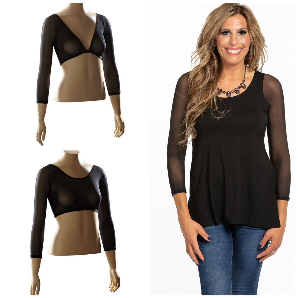 Basic Mesh 3/4 Sleeve
