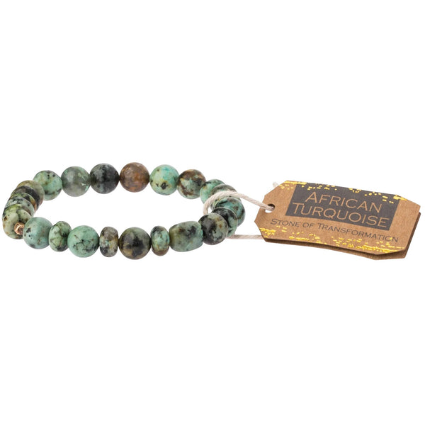 Stacking Stone Bracelet African Turquoise