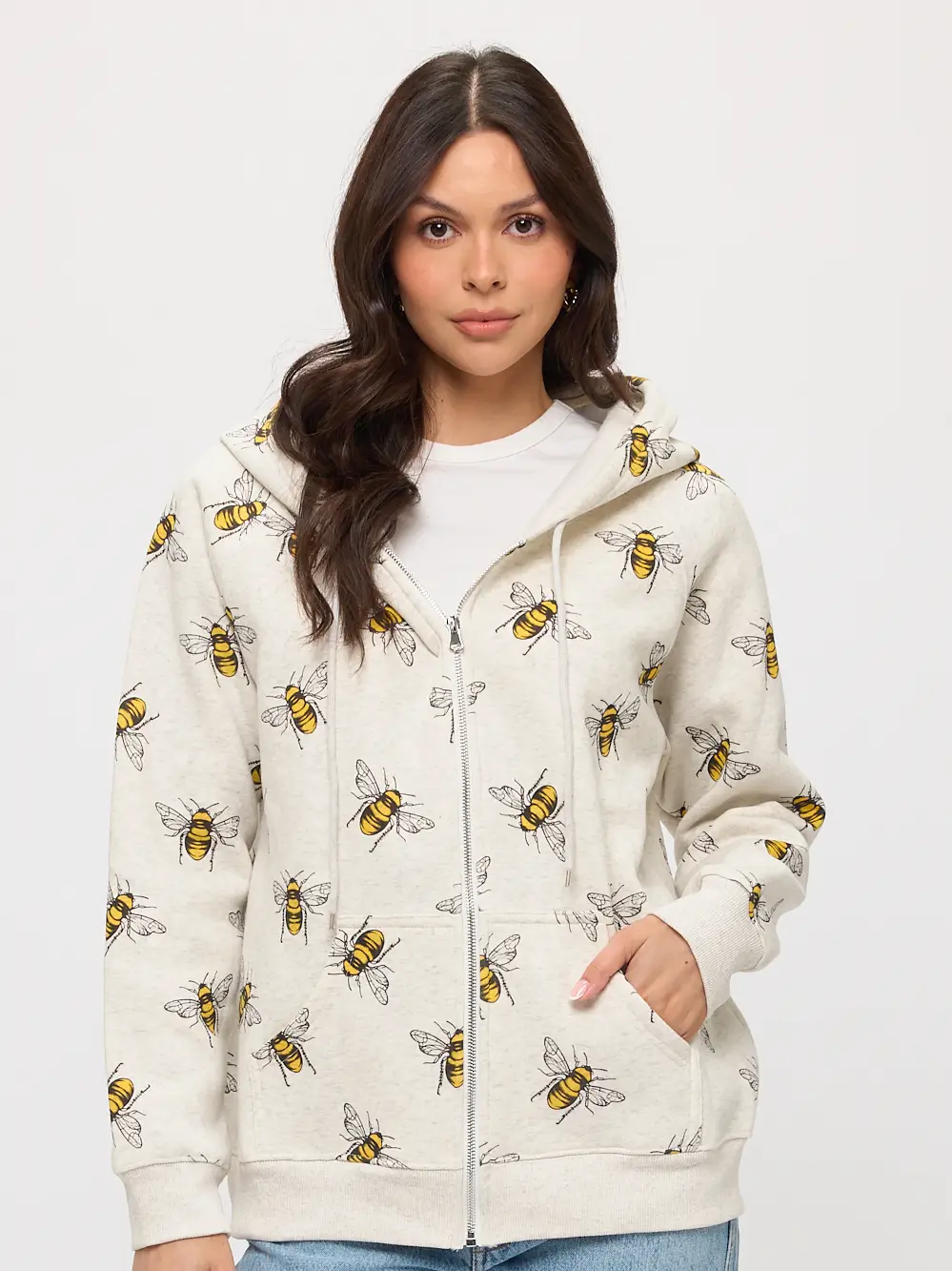 Print Zip Hoodie / Click for Styles