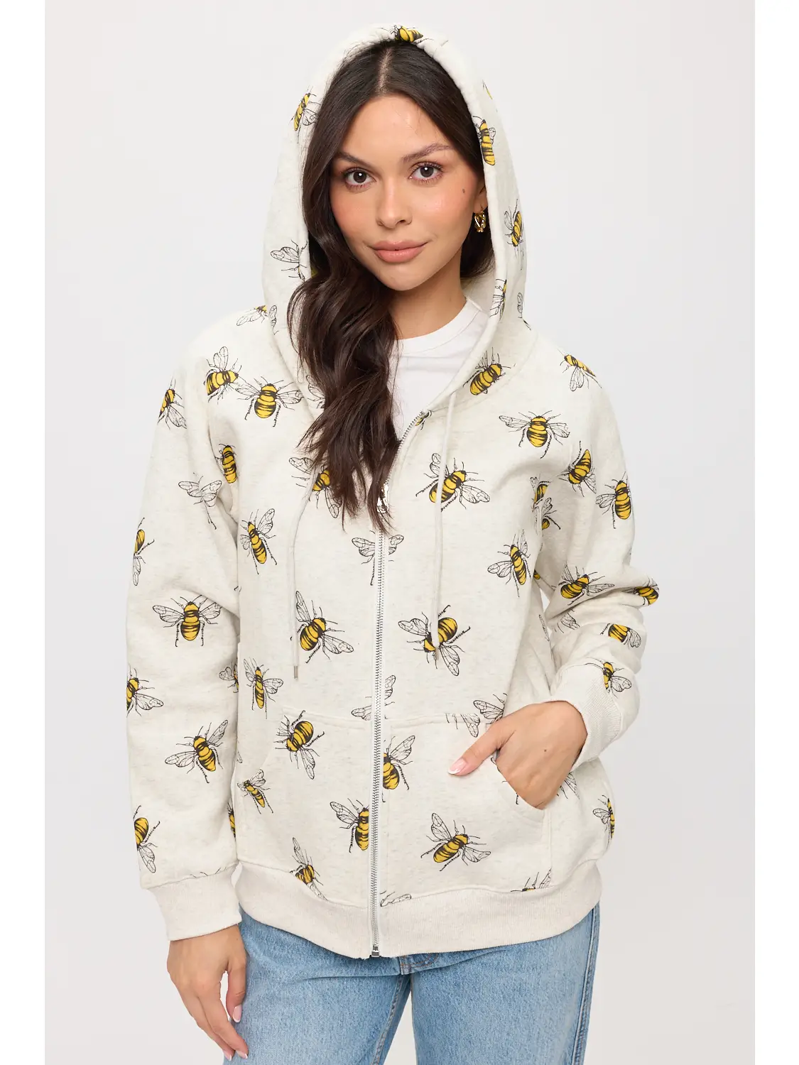 Print Zip Hoodie / Click for Styles