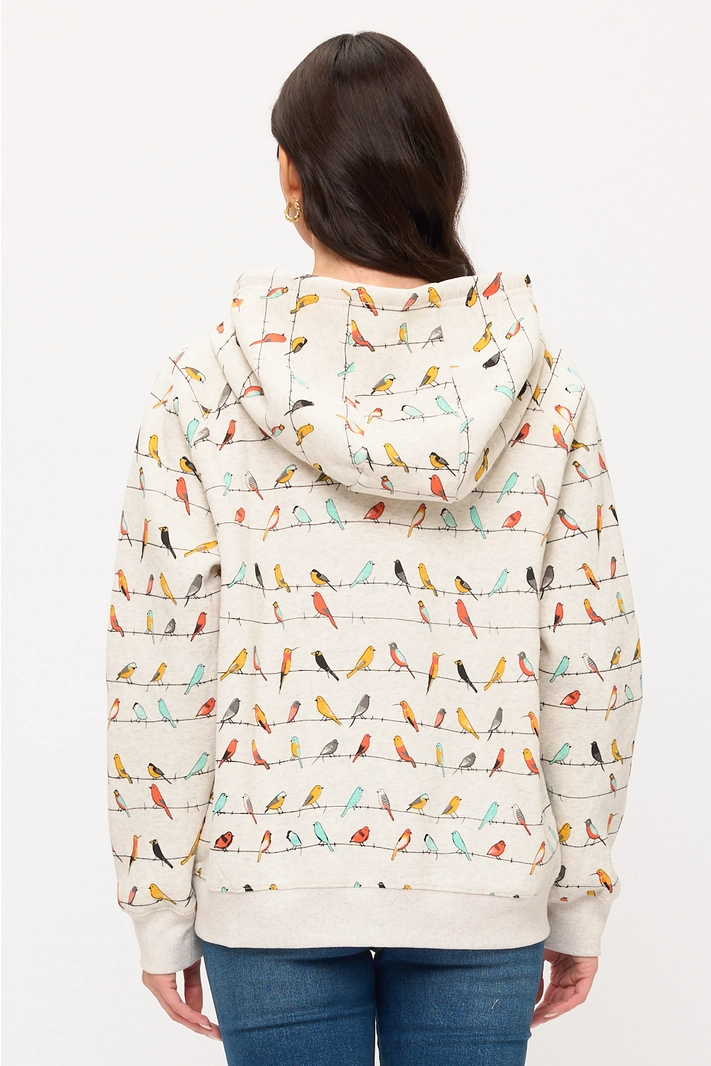 Print Zip Hoodie / Click for Styles