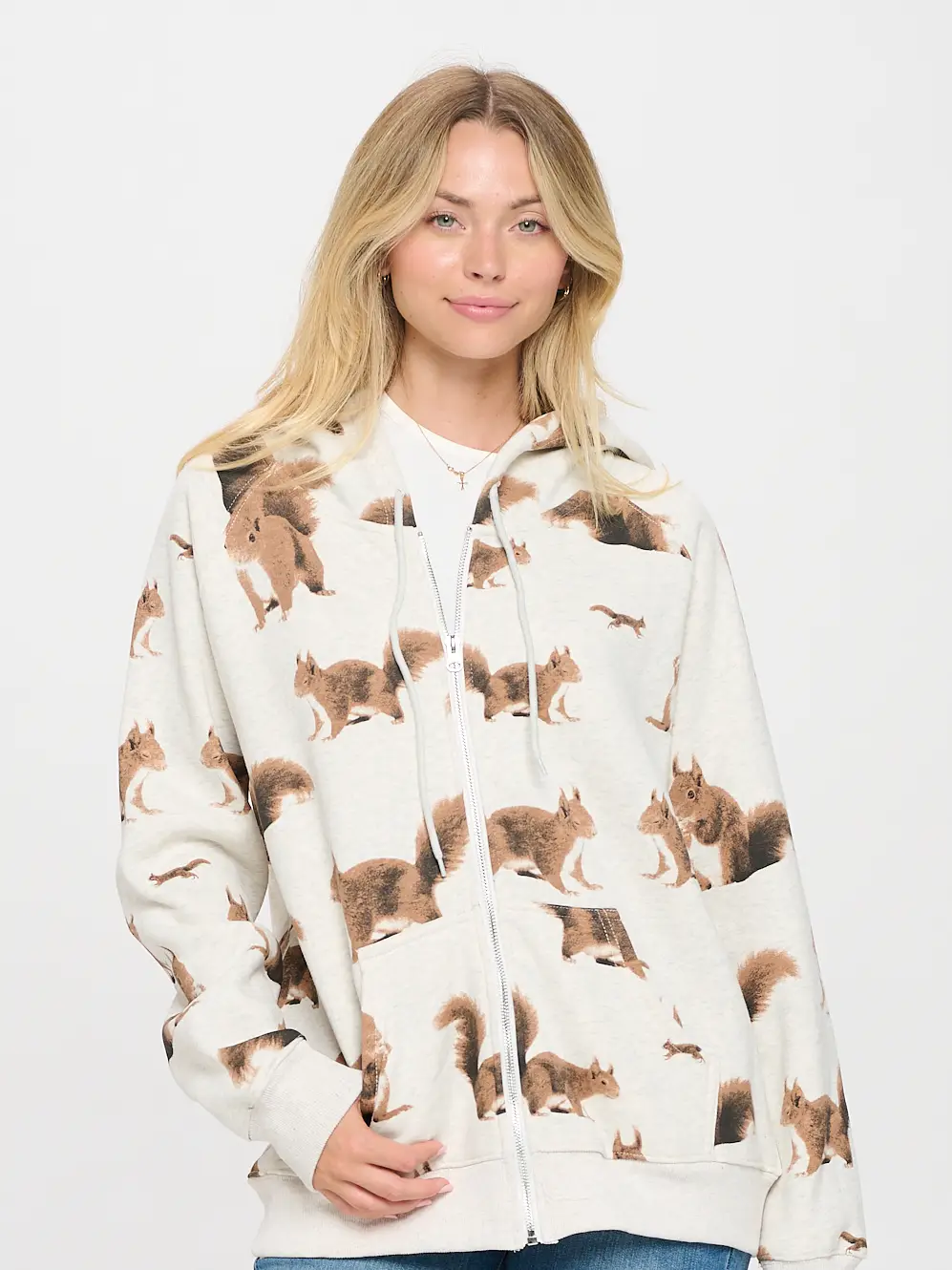 Print Zip Hoodie / Click for Styles