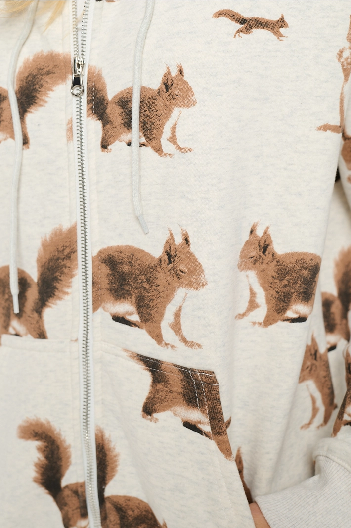 Print Zip Hoodie / Click for Styles