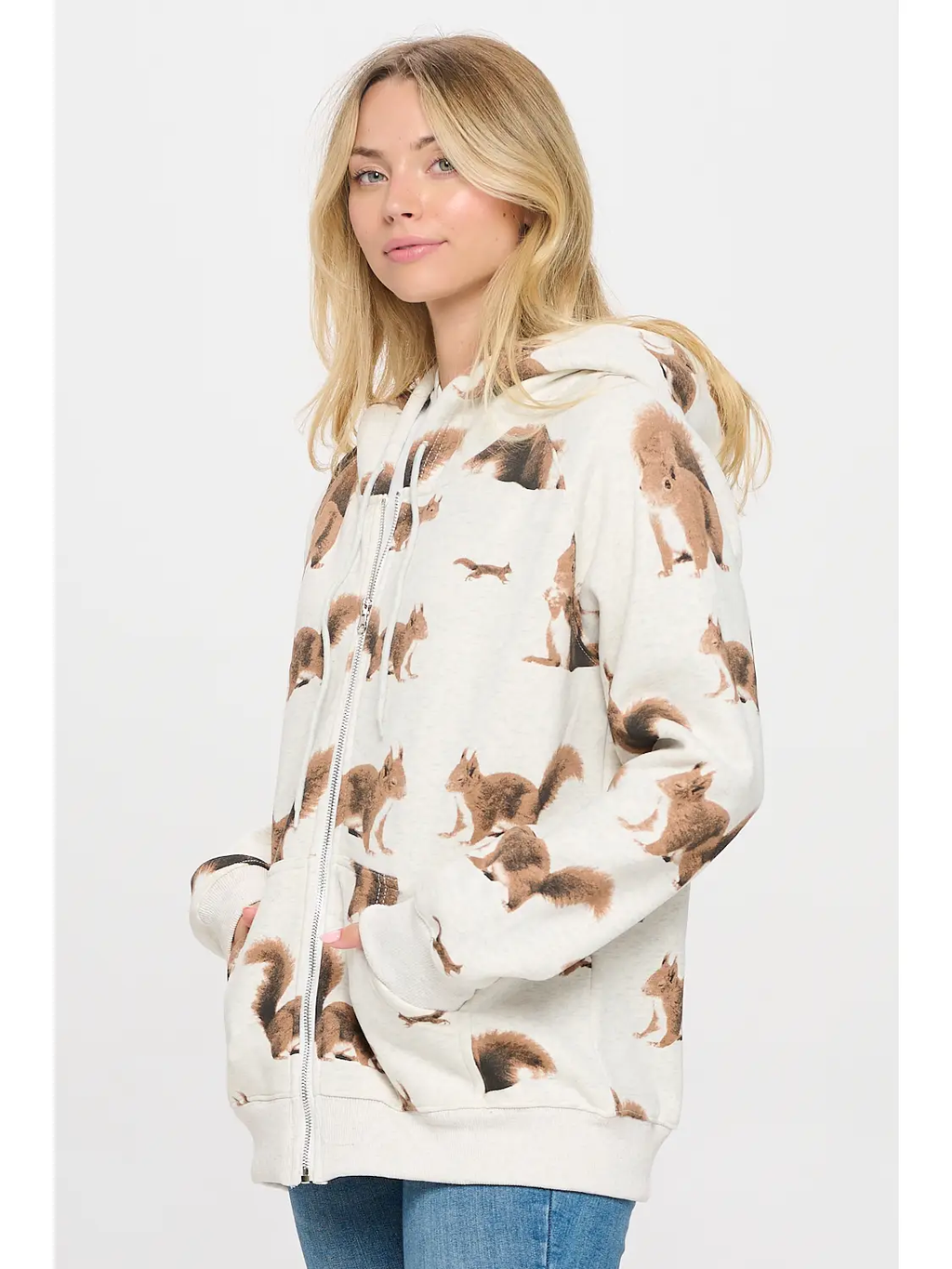 Print Zip Hoodie / Click for Styles