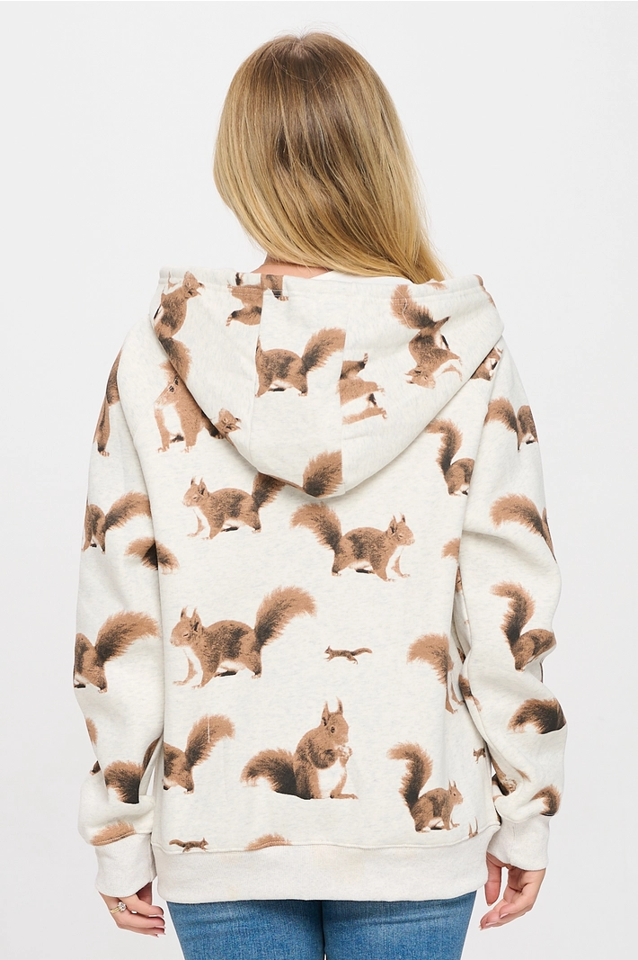 Print Zip Hoodie / Click for Styles