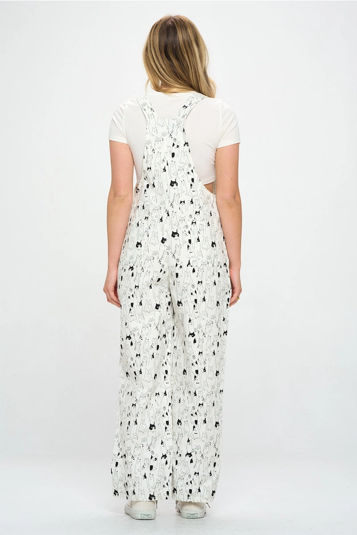 Print Corduroy Overalls / Click for Styles