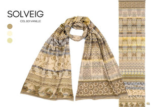 Solveig 601 Vanille Organic Woven Scarf