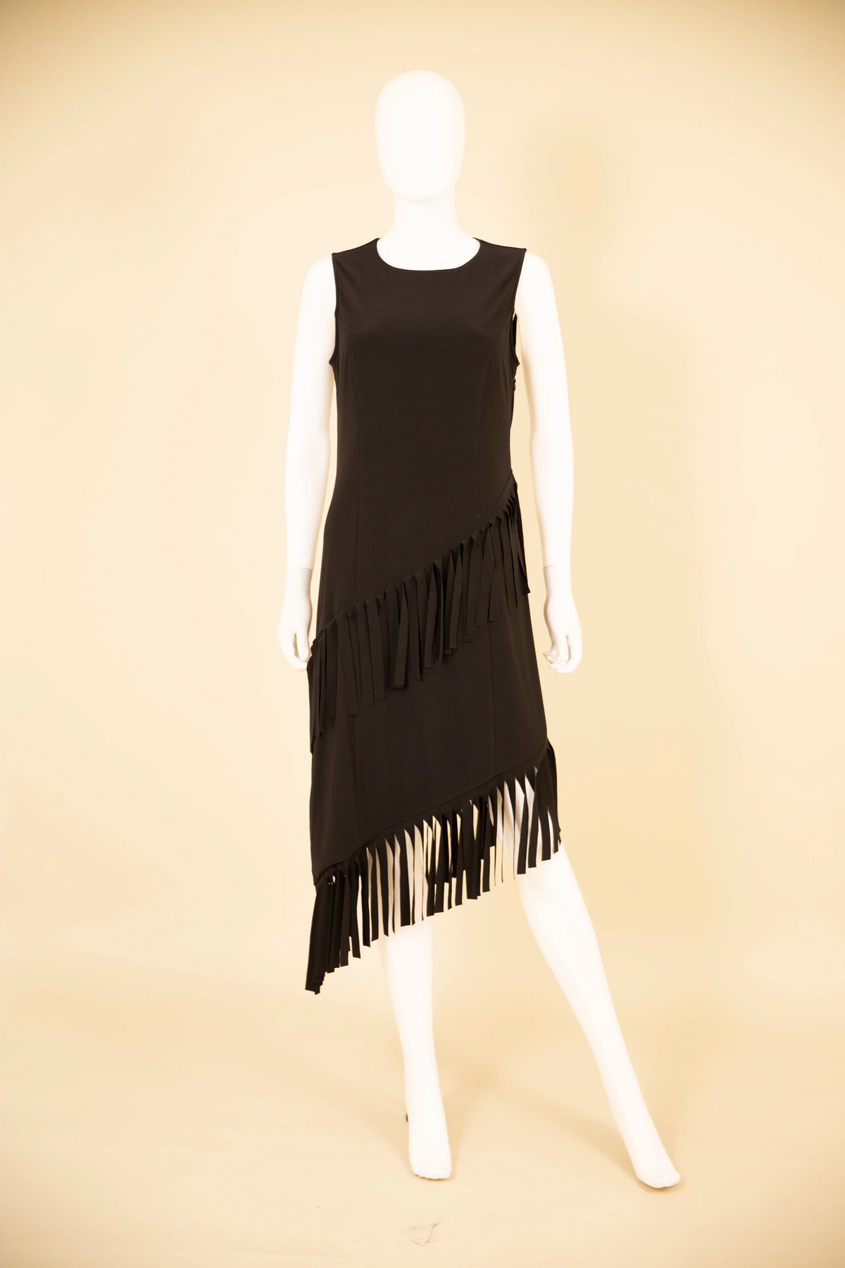 Samuel Dong's Asymmetric Dress in Black