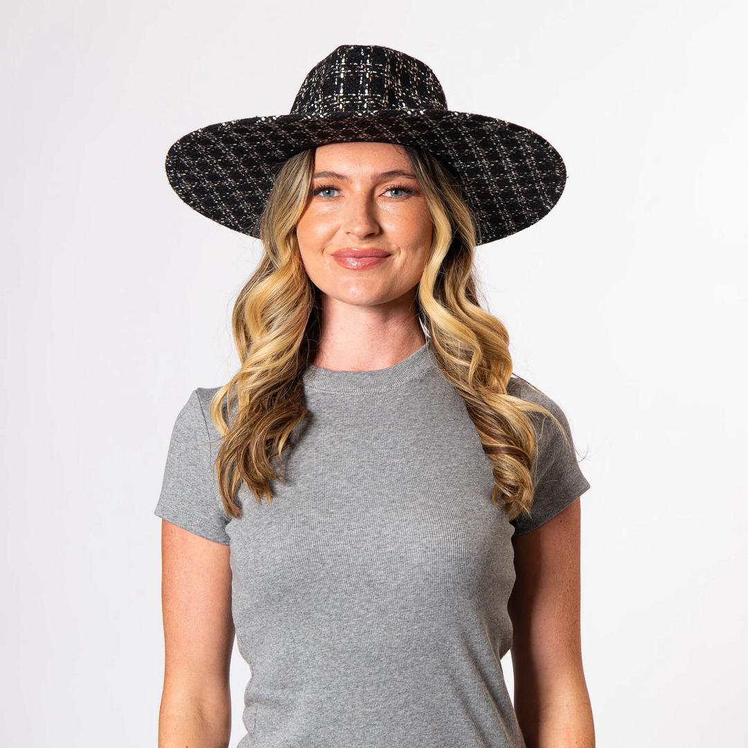Aria Mixed Tweed Fedora