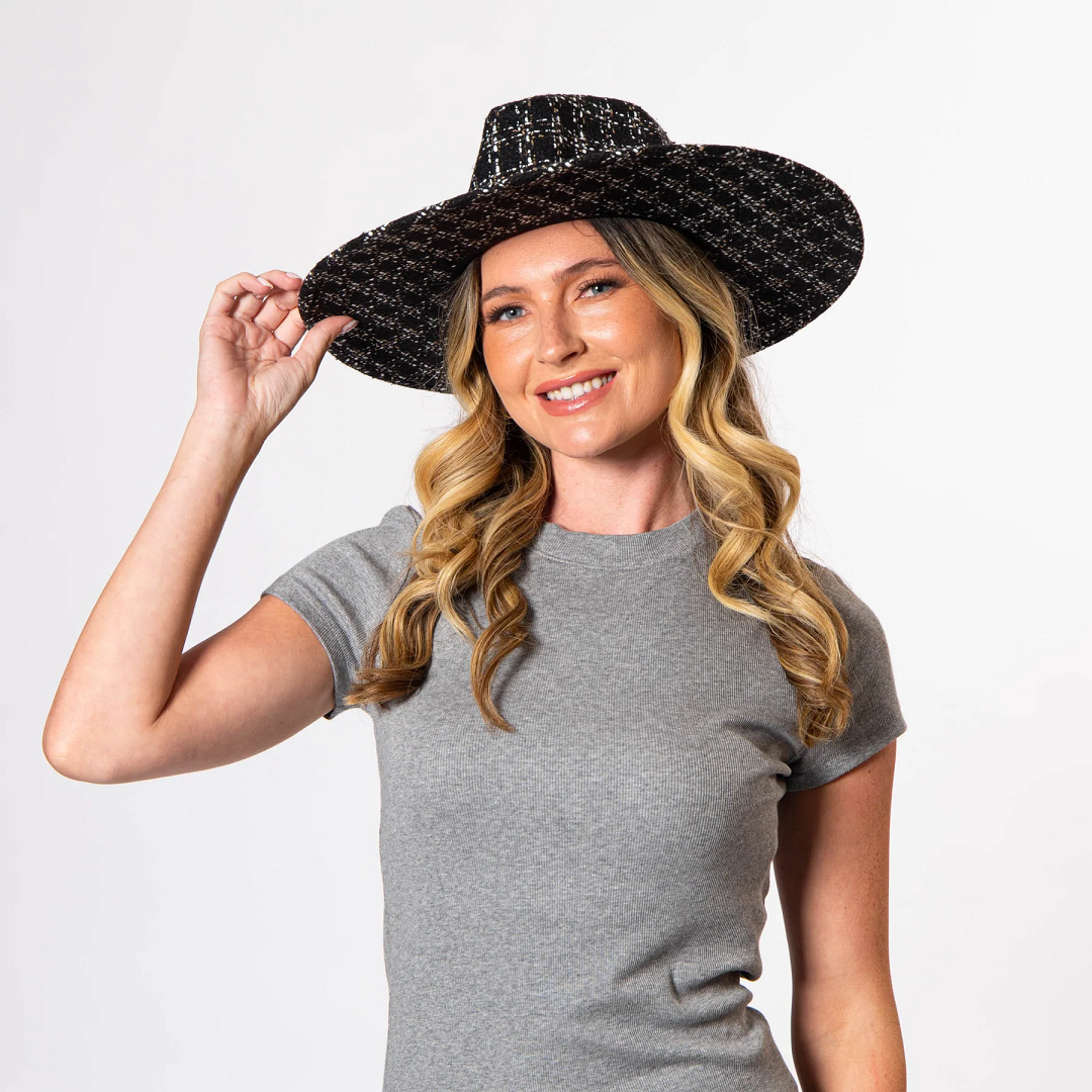 Aria Mixed Tweed Fedora
