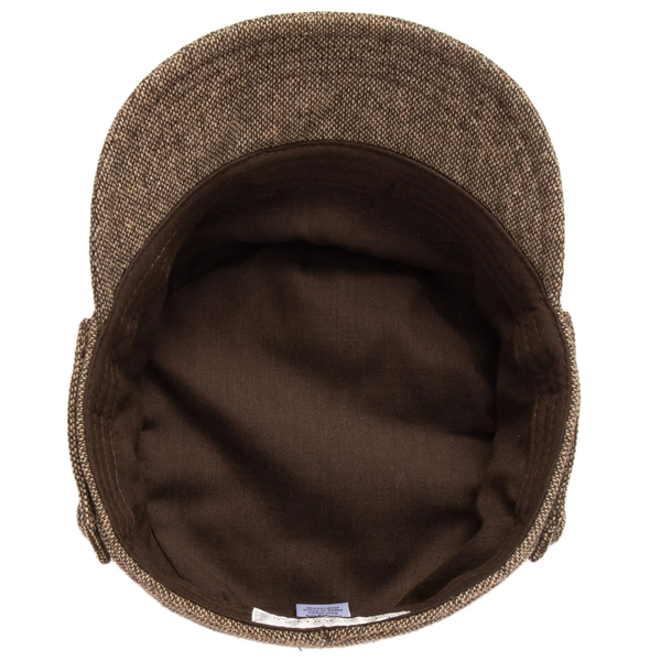 Speckled Tweed Cap in Brown