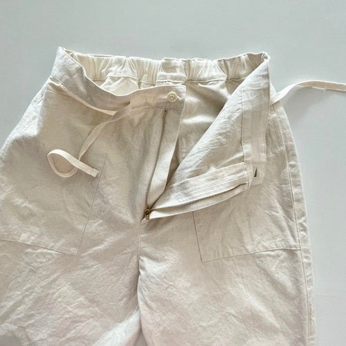 Sarahwear Tapered Canvas Pant Ecru