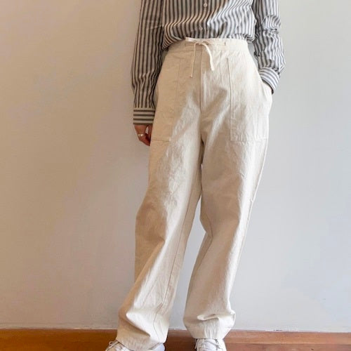 Sarahwear Tapered Canvas Pant Ecru