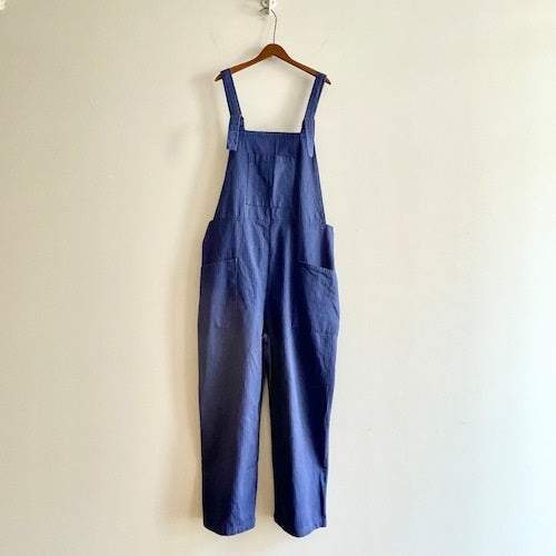 Sarahwear Cotton Herringbone Overalls Blue