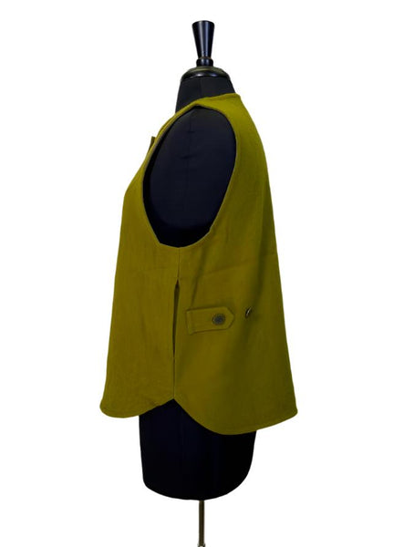 Sarahwear Felting Wool Vest - Olive