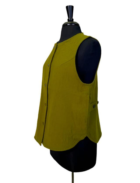 Sarahwear Felting Wool Vest - Olive