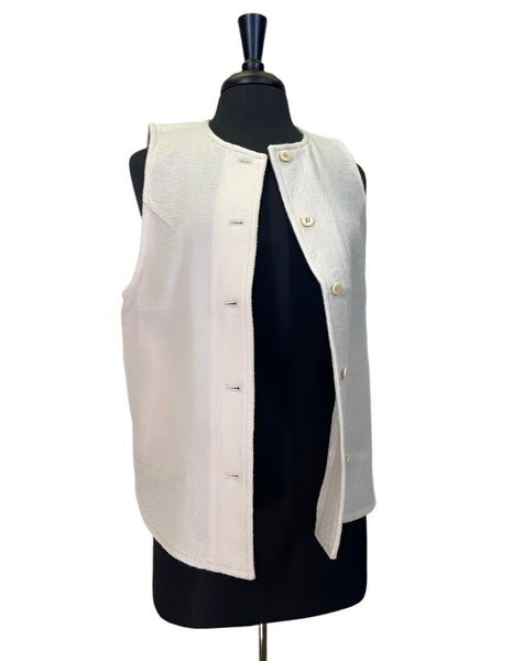 Sarahwear Felting Wool Vest Ivory