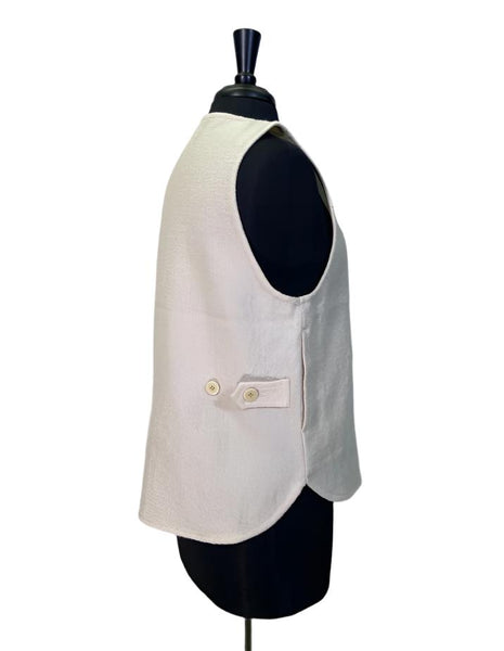 Sarahwear Felting Wool Vest Ivory