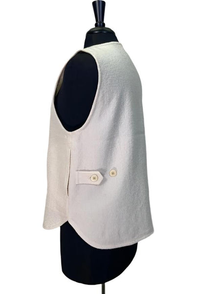 Sarahwear Felting Wool Vest Ivory