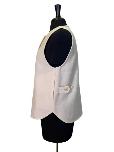 Sarahwear Felting Wool Vest Ivory