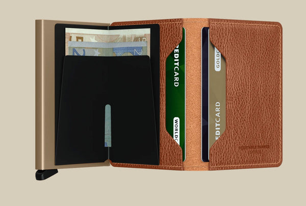 Vegetable Tanned Leather Slimwallet / Click for Colors