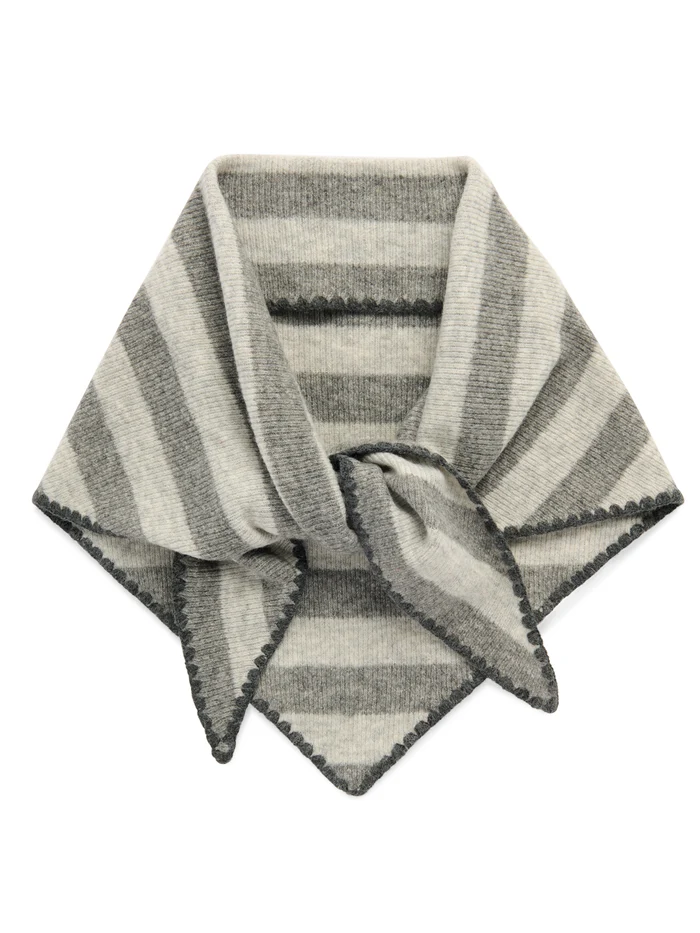 Joy Large Triangle Scarf in Grey