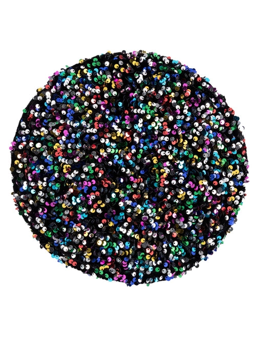 Sequined Fiesta Beret from Shiraleah in Black