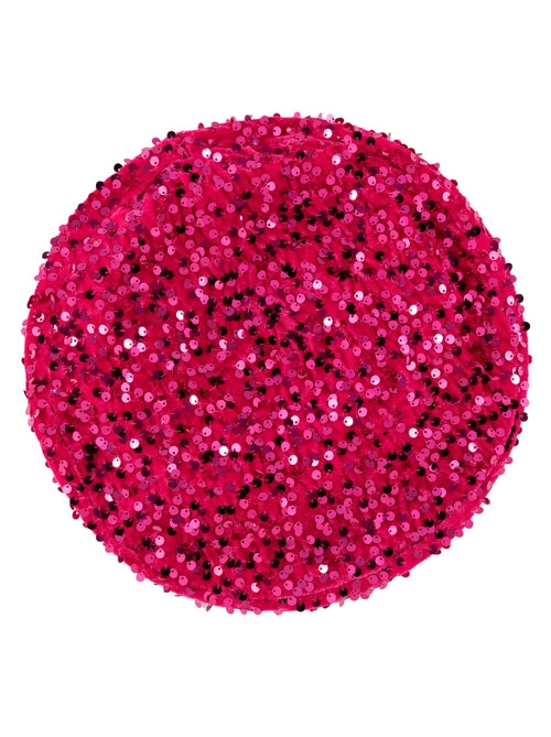 Sequined Fiesta Beret from Shiraleah in Magenta