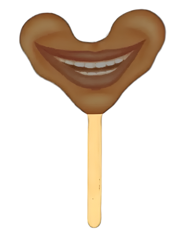 Smile on a Stick Dark Skin Tone