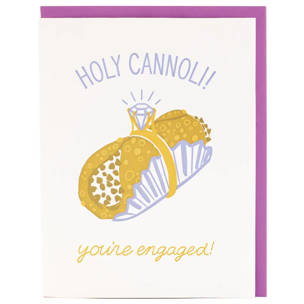 Cannoli Engagement Card
