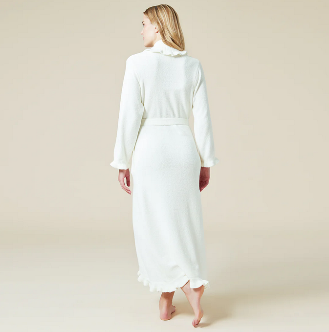 Softies' 51″ Ruffled Chenille Robe in Cloud