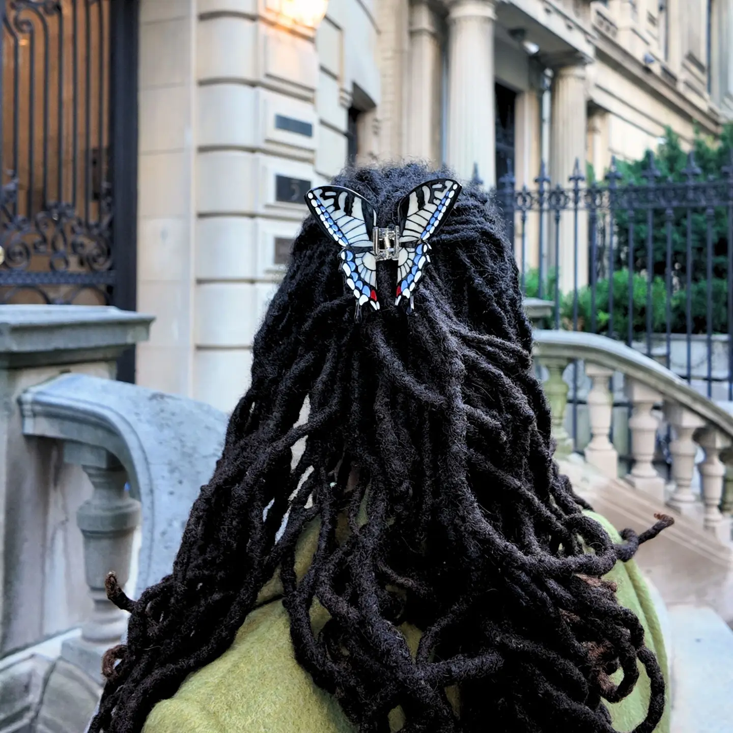 Hand Painted Swallowtail Butterfly Claw Clip