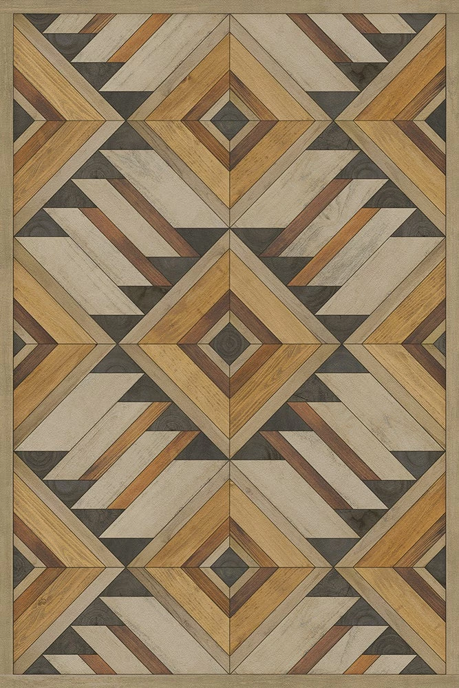 Vintage Vinyl Floor Mat / 20" x 30" / Click for Styles