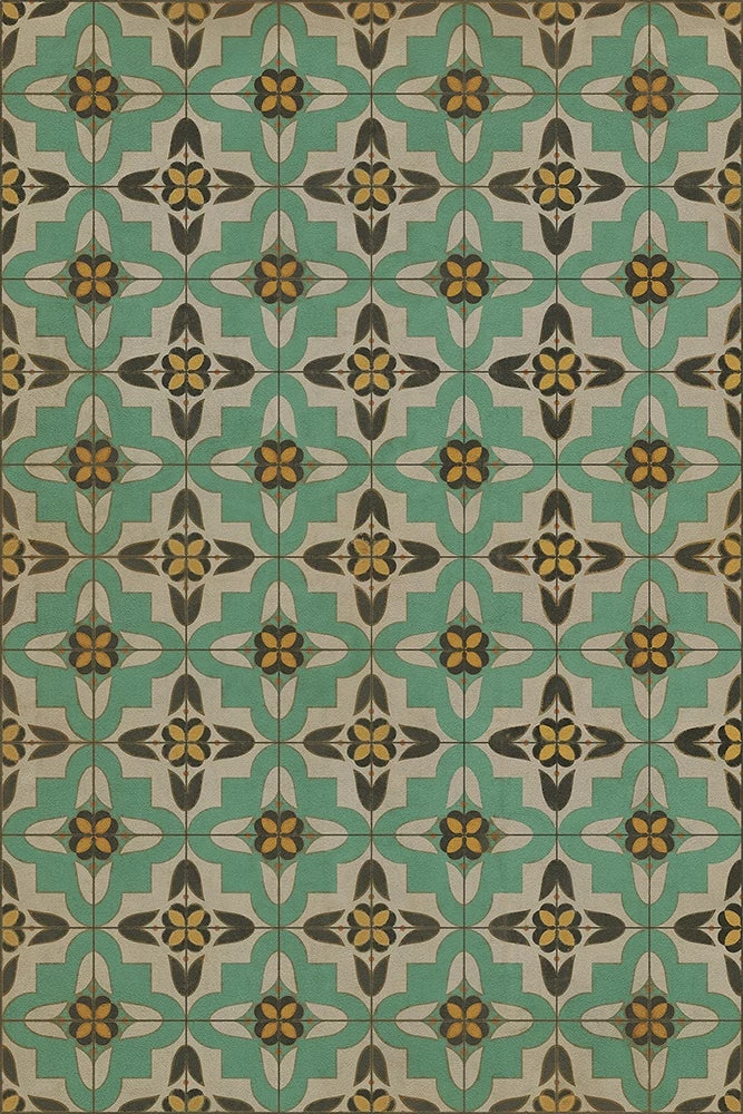 Vintage Vinyl Floor Mat / 20" x 30" / Click for Styles